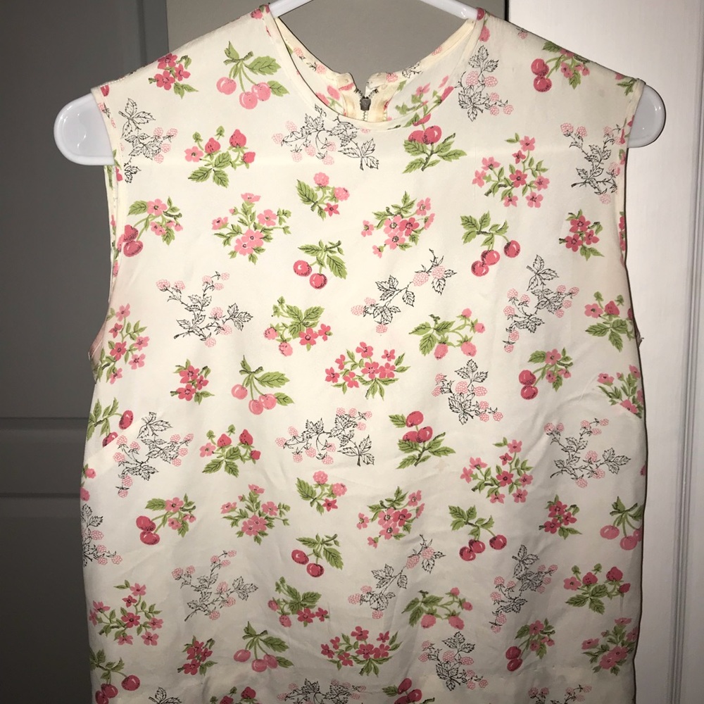 Vintage Cherry Print Top